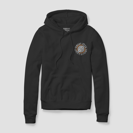 ANXIETY DIVISION UNISEX HOODIE - BLACK