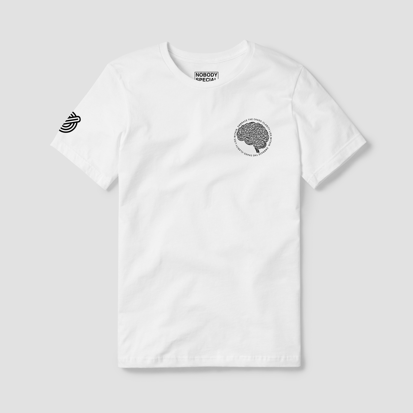 EMBRACE THE CHAOS T-SHIRT - WHITE